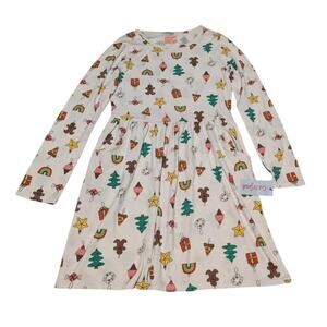 Cute Christmas Girl's Long Sleeve Dress Size XL (14)